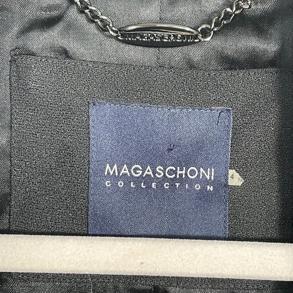 NWT Magaschoni Designer Runway Feather Sequin Cropped Evening Statement Blazer 4 - Picture 5 of 16